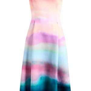 Vince Camuto Pastel Multicolor Midi Dress